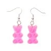 Gummy Bear Earrings - Pink -Candy Store gummy bear earrings pink candy warehouse 1