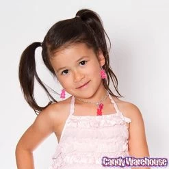 Gummy Bear Earrings - Pink -Candy Store gummy bear earrings pink candy warehouse 3