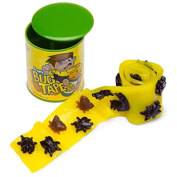 Gummy Bug Tape Candy Packs: 6-Piece Box 3 Gummy Bug Tape Candy Packs: 6-Piece Box