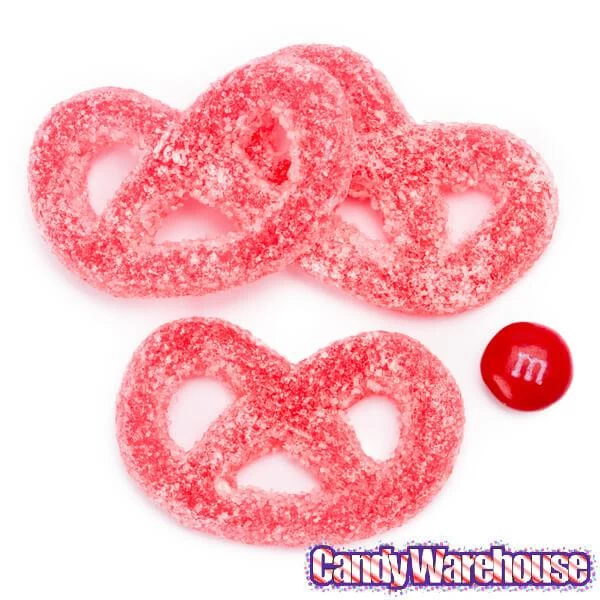 Gustaf's Red Raspberry Jelly Pretzels Candy: 1KG Bag 4 Gustaf's Red Raspberry Jelly Pretzels Candy: 1KG Bag - Image 2