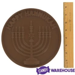 Happy Hanukkah Milk Chocolate Giant Gelt: 8.65-Ounce Coin -Candy Store happy hanukkah milk chocolate giant gelt 8 65 ounce coin candy warehouse 3