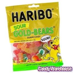 Haribo Gold-Bears Sour Gummy Bears Candy: 3LB Box -Candy Store haribo gold bears sour gummy bears candy 3lb box candy warehouse 3