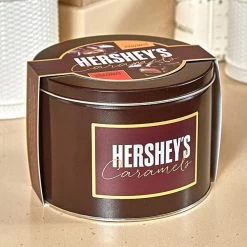 Hershey's Caramels - Milk And Dark Chocolate Caramel Candy: 2.5LB Gift Tin -Candy Store hershey s caramels milk and dark chocolate caramel candy 2 5lb gift tin candy warehouse 5