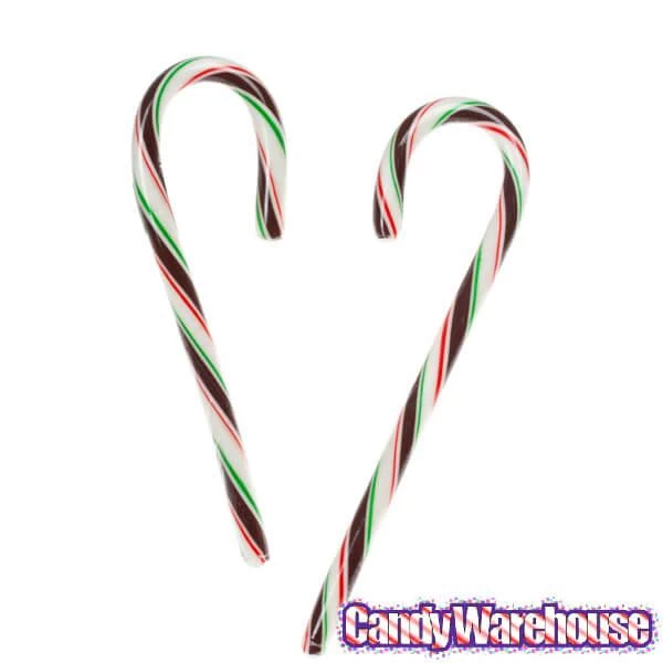 Hershey's Chocolate Mint Candy Canes: 12-Piece Box 4 Hershey's Chocolate Mint Candy Canes: 12-Piece Box - Image 2