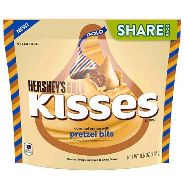 Hershey's Gold Kisses Caramel Creme Candy With Pretzel Bits: 60-Piece Bag 6 Hershey's Gold Kisses Caramel Creme Candy With Pretzel Bits: 60-Piece Bag - Image 4