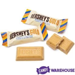 Hershey's Gold With Peanuts And Pretzels Snack Size Candy Bars: 42-Piece Bag -Candy Store hershey s gold with peanuts and pretzels snack size candy bars 42 piece bag candy warehouse 5