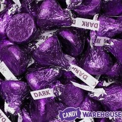 Hershey's Kisses Purple Foiled Dark Chocolate Candy: 1LB Bag -Candy Store hershey s kisses purple foiled dark chocolate candy 1lb bag candy warehouse 8