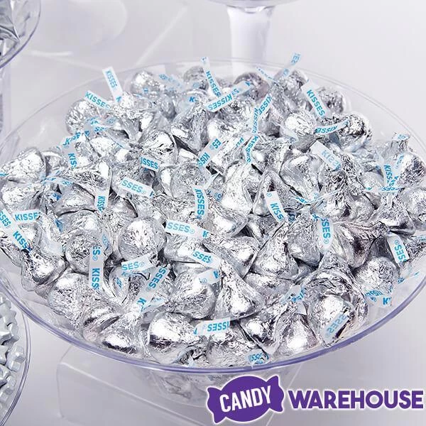 Hershey's Kisses Silver Foiled Milk Chocolate Candy: 56-Ounce Bag 6 Hershey's Kisses Silver Foiled Milk Chocolate Candy: 56-Ounce Bag - Image 4