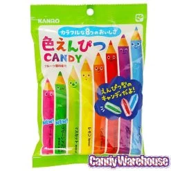 Kanro Assorted Colors Pencil Hard Candy: 25-Piece Bag -Candy Store kanro assorted colors pencil hard candy 25 piece bag candy warehouse 4
