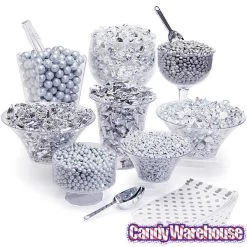 Koppers Milk Chocolate Gems - Silver: 5LB Bag -Candy Store koppers milk chocolate gems silver 5lb bag candy warehouse 3