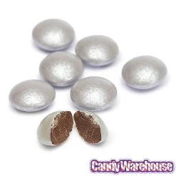 Koppers Milk Chocolate Gems - Silver: 5LB Bag -Candy Store koppers milk chocolate gems silver 5lb bag candy warehouse 4