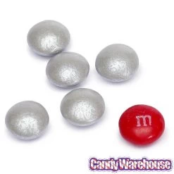 Koppers Milk Chocolate Gems - Silver: 5LB Bag -Candy Store koppers milk chocolate gems silver 5lb bag candy warehouse 5