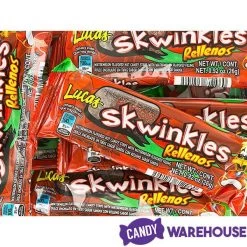 Lucas Skwinkles Rellenos Chili Candy Packs: 12-Piece Box -Candy Store lucas skwinkles rellenos chili candy packs 12 piece box candy warehouse 3