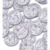 Madelaine Silver State Quarters Foiled Milk Chocolate Coins: 5LB Bag