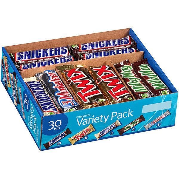 M&M-Mars Candy Bars: 30-Piece Variety Pack 3 M&M-Mars Candy Bars: 30-Piece Variety Pack
