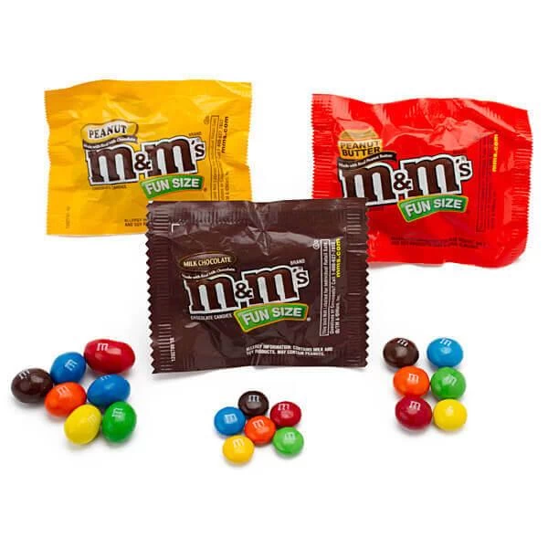 M&M's Candy Fun Size Packs: 55-Piece Bag 3 M&M's Candy Fun Size Packs: 55-Piece Bag