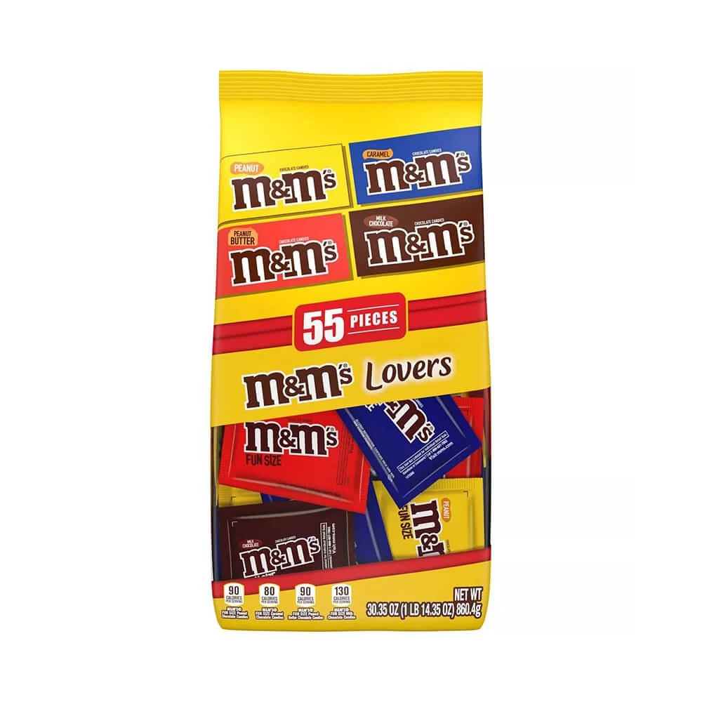 M&M's Candy Fun Size Packs: 55-Piece Bag 4 M&M's Candy Fun Size Packs: 55-Piece Bag - Image 2