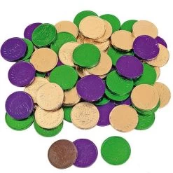 Mardi Gras Chocolate Coins Candy: 60-Piece Bag 10 Mardi Gras Chocolate Coins Candy: 60-Piece Bag -Candy Store mardi gras chocolate coins candy 60 piece bag candy warehouse 4