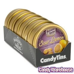 McKeever & Danlee Bon Bons Candy Tins - Sour Lemon: 6-Piece Box -Candy Store mckeever and danlee bon bons candy tins sour lemon 6 piece box candy warehouse 3