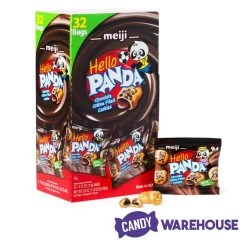 Meiji Hello Panda Chocolate Creme Filled Cookies: 32-Piece Box -Candy Store meiji hello panda chocolate creme filled cookies 32 piece box candy warehouse 3