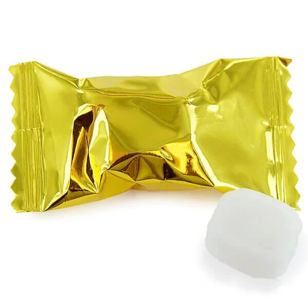 Metallic Gold Wrapped Butter Mint Creams: 300-Piece Case 3 Metallic Gold Wrapped Butter Mint Creams: 300-Piece Case