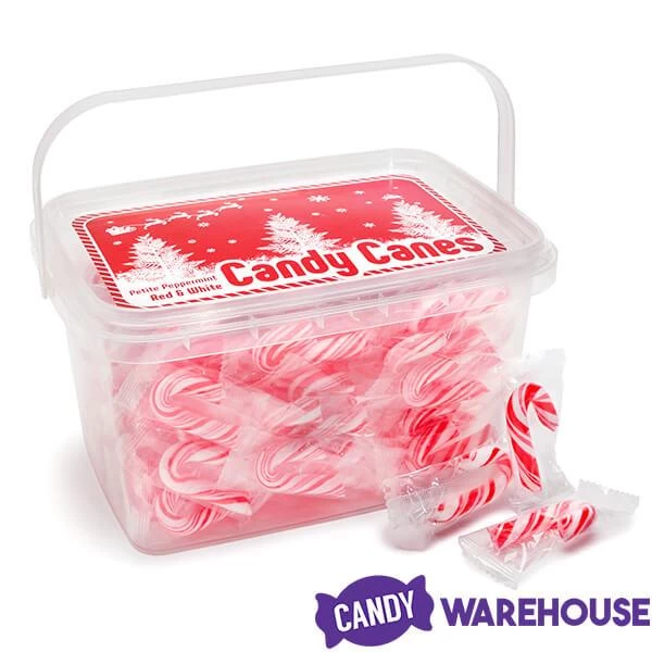 Mini Candy Canes - Red And White: 100-Piece Tub 7 Mini Candy Canes - Red And White: 100-Piece Tub - Image 5