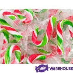Mini Candy Canes - Red, Green, And White: 45-Piece Jar -Candy Store mini candy canes red green and white 45 piece jar candy warehouse 3