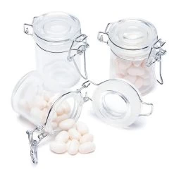 Mini Glass Favor Jars - 1.25-Ounce Canning Jar With Swing Top: 12-Piece Set