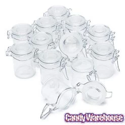 Mini Glass Favor Jars - 1.25-Ounce Canning Jar With Swing Top: 12-Piece Set -Candy Store mini glass favor jars 1 25 ounce canning jar with swing top 12 piece set candy warehouse 4
