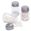 Mini Glass Favor Jars - 2.75-Ounce Mason Jar With Silver Top: 12-Piece Set -Candy Store mini glass favor jars 2 75 ounce mason jar with silver top 12 piece set candy warehouse 1