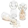 Mini Glass Favor Jars - 2-Ounce Bottle With Swing Top: 12-Piece Set -Candy Store mini glass favor jars 2 ounce bottle with swing top 12 piece set candy warehouse 1