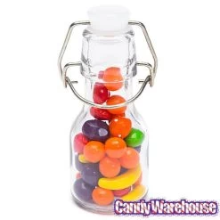 Mini Glass Favor Jars - 2-Ounce Bottle With Swing Top: 12-Piece Set -Candy Store mini glass favor jars 2 ounce bottle with swing top 12 piece set candy warehouse 4