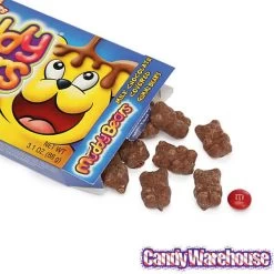 Muddy Bears Chocolate Covered Gummi Bears Theater Size Packs: 12-Piece Box 8 Muddy Bears Chocolate Covered Gummi Bears Theater Size Packs: 12-Piece Box -Candy Store muddy bears chocolate covered gummi bears theater size packs 12 piece box candy warehouse 3