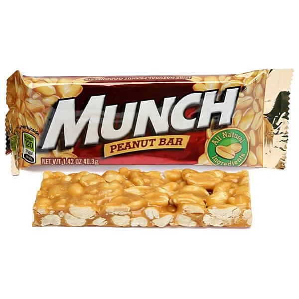 Munch Nut Candy Bars: 36-Piece Box 3 Munch Nut Candy Bars: 36-Piece Box