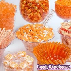 Orange Candy Buffet Kit: 25 To 50 Guests -Candy Store orange candy buffet kit 25 to 50 guests candy warehouse 7