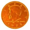 Orange Foiled Milk Chocolate Coins: 1LB Bag -Candy Store orange foiled milk chocolate coins 1lb bag candy warehouse 1