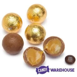 Palmer Foiled Caramel Filled Chocolate Candy Balls - Gold: 5LB Bag -Candy Store palmer foiled caramel filled chocolate candy balls gold 5lb bag candy warehouse 4