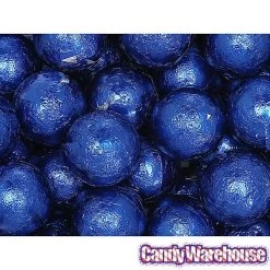 Palmer Foiled Caramel Filled Chocolate Candy Balls - Royal Blue: 5LB Bag -Candy Store palmer foiled caramel filled chocolate candy balls royal blue 5lb bag candy warehouse 4