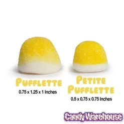 Petite Pufflettes Gummy Bites - Lemon: 16-Ounce Bag -Candy Store petite pufflettes gummy bites lemon 16 ounce bag candy warehouse 4