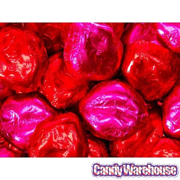 Pink & Red Foiled Chocolate Lips: 4LB Bag 4 Pink & Red Foiled Chocolate Lips: 4LB Bag - Image 2