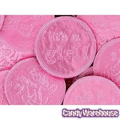 Pink Foiled Baby Girl Milk Chocolate Coins: 1LB Bag -Candy Store pink foiled baby girl milk chocolate coins 1lb bag candy warehouse 4 67df0afb bc07 4d8e 9251 734fa6fe60db