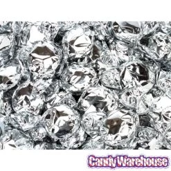 Primrose Metallic Foiled Hard Candy Buttons - Silver: 5LB Bag -Candy Store primrose metallic foiled hard candy buttons silver 5lb bag candy warehouse 3