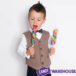 Rainbow Swirl 2.5-Ounce Corkscrew Twist Lollipops: 12-Piece Display -Candy Store rainbow swirl 2 5 ounce corkscrew twist lollipops 12 piece display candy warehouse 3
