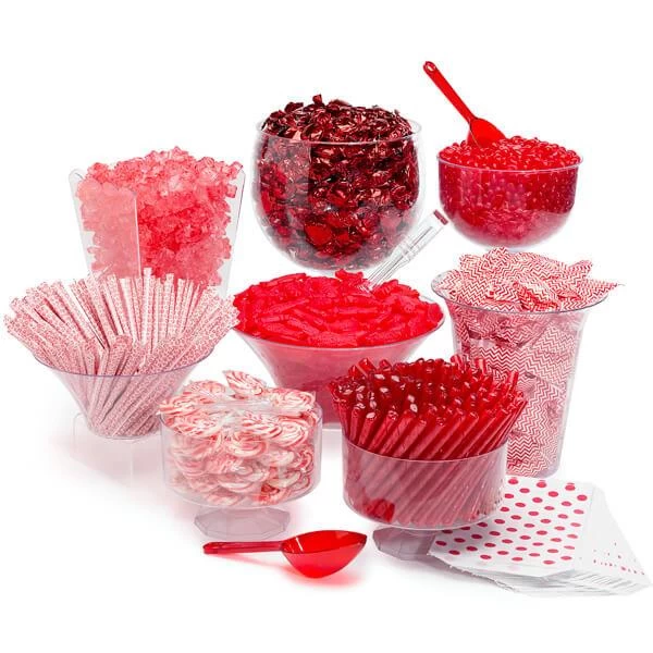 Red Candy Buffet Kit: 25 To 50 Guests 3 Red Candy Buffet Kit: 25 To 50 Guests