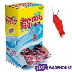 Red Swedish Fish Candy - Wrapped: 240-Piece Box -Candy Store red swedish fish candy wrapped 240 piece box candy warehouse 5 75e9a589 83e8 45fb acdc b300dfdfdba8