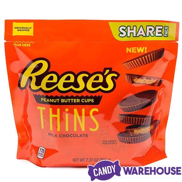 Reese's Thins Milk Chocolate Peanut Butter Cups Candy: 7.37-Ounce Bag 4 Reese's Thins Milk Chocolate Peanut Butter Cups Candy: 7.37-Ounce Bag - Image 2
