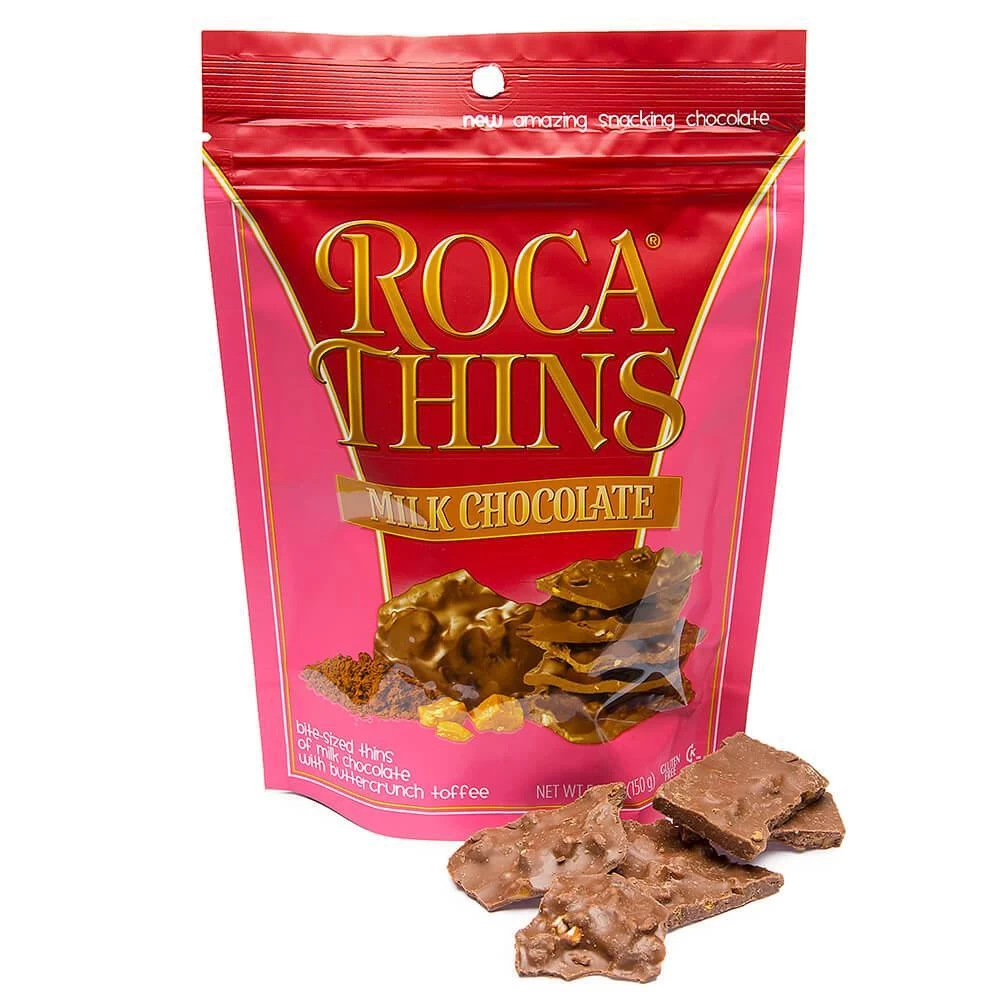 Roca Thins Buttercrunch Toffee Candy - Milk Chocolate: 5.3-Ounce Bag 3 Roca Thins Buttercrunch Toffee Candy - Milk Chocolate: 5.3-Ounce Bag