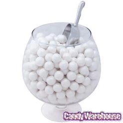 Shimmer Pearl White 1-Inch Gumballs: 2LB Bag -Candy Store shimmer pearl white 1 inch gumballs 2lb bag candy warehouse 2