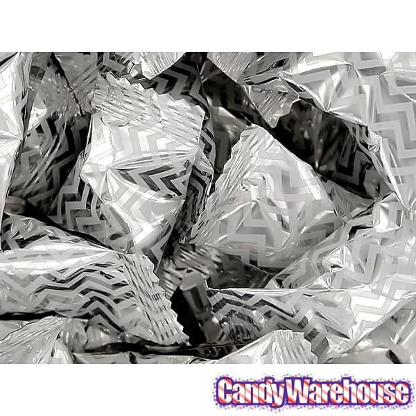 Silver Chevron Stripe Wrapped Buttermint Creams: 300-Piece Case 4 Silver Chevron Stripe Wrapped Buttermint Creams: 300-Piece Case - Image 2