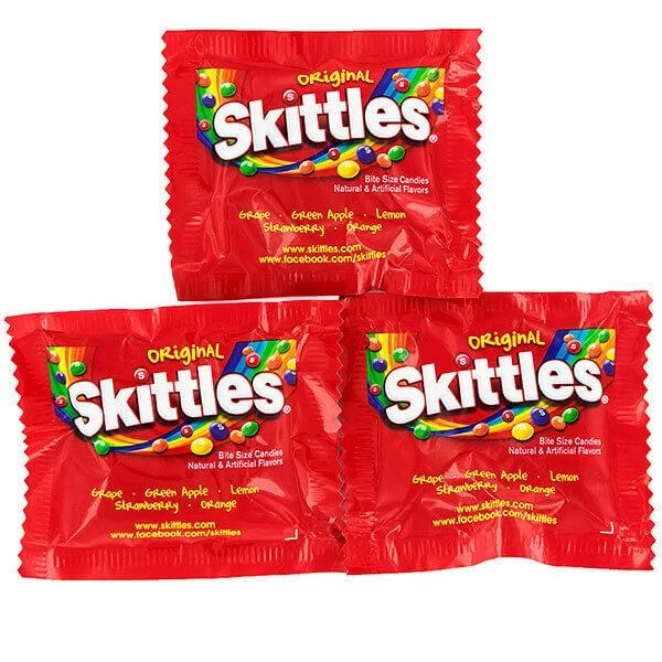Skittles Candy Fun Size Packs - Original: 20-Piece Bag 3 Skittles Candy Fun Size Packs - Original: 20-Piece Bag